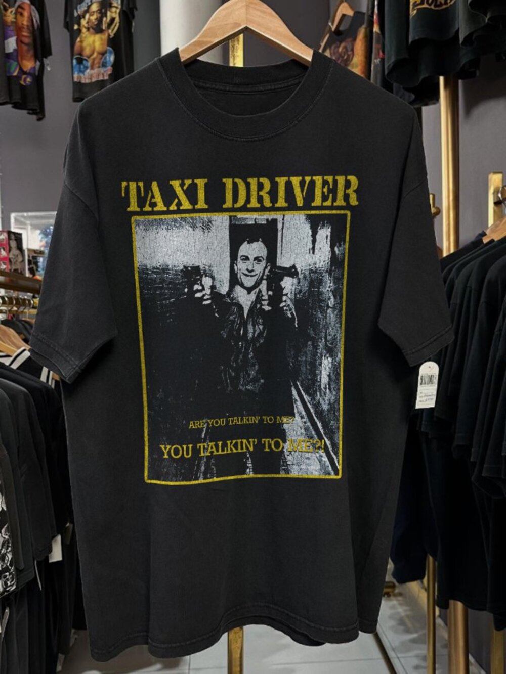 Taxi Driver You Talkin To Me Rare Black T-Shirt